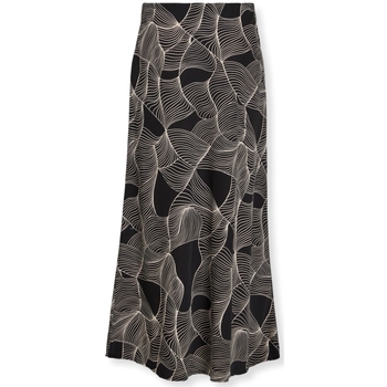 textil Dame Nederdele Vila Mula Skirt - Black/Grafic Sort