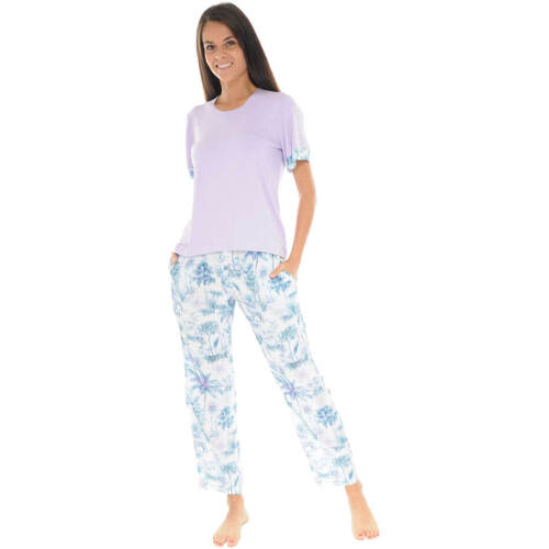 textil Dame Pyjamas / Natskjorte Christian Cane VIKY Violet