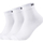 Undertøj Sportsstrømper Skechers 3PPK Unisex Mesh Ventilation Quarter Socks Hvid
