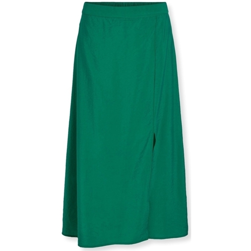 textil Dame Nederdele Vila Milla Midi Skirt - Ultramarine Green Grøn