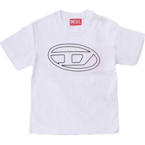 textil Dreng T-shirts m. korte ærmer Diesel J01788-0BEAF Hvid