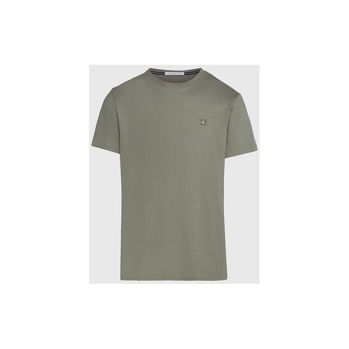 textil Herre T-shirts m. korte ærmer Calvin Klein Jeans J30J325268LDY Grøn