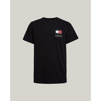 textil Herre T-shirts m. korte ærmer Tommy Hilfiger DM0DM18263BDS Sort
