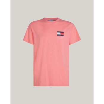 textil Herre T-shirts m. korte ærmer Tommy Hilfiger DM0DM18263TIC Pink