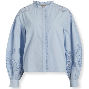 textil Dame Toppe / Bluser Vila Faye Shirt L/S - Skyway Blå