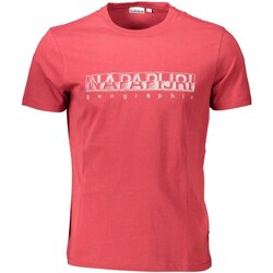 textil Herre T-shirts m. korte ærmer Napapijri NP0A4F9O-SALLAR-SS Rød