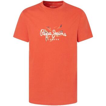 textil Herre T-shirts m. korte ærmer Pepe jeans  Orange