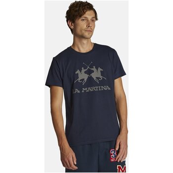 textil Herre T-shirts m. korte ærmer La Martina CCMR05-JS206 Blå