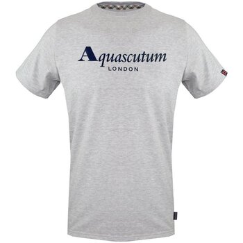 textil Herre T-shirts m. korte ærmer Aquascutum T0032378 Grå