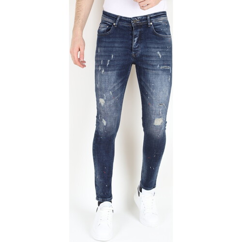 textil Herre Smalle jeans Mario Morato 148658997 Blå