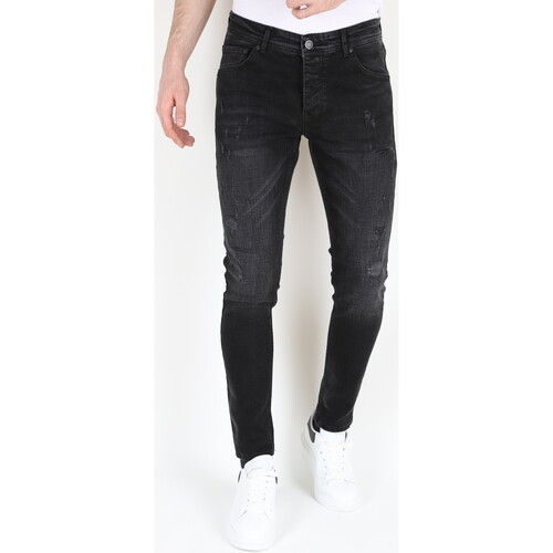 textil Herre Smalle jeans Mario Morato 148659207 Sort