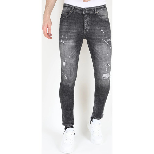 textil Herre Smalle jeans Mario Morato 148659399 Grå