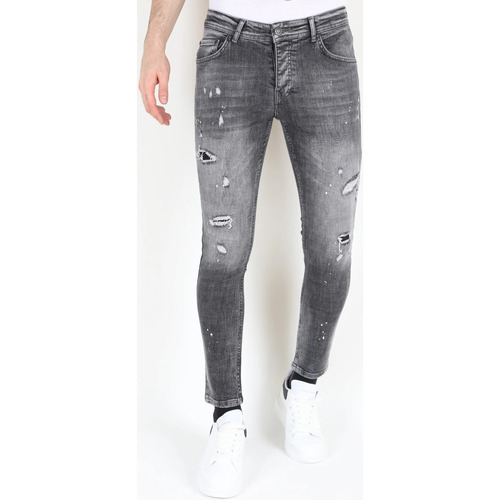textil Herre Smalle jeans Mario Morato 148660170 Grå