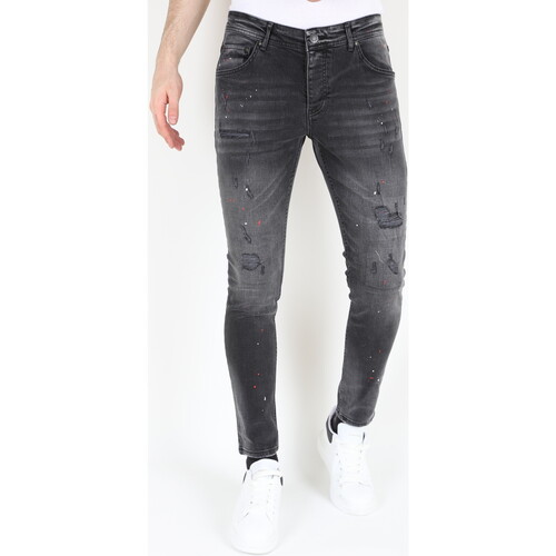 textil Herre Smalle jeans Mario Morato 148660200 Grå