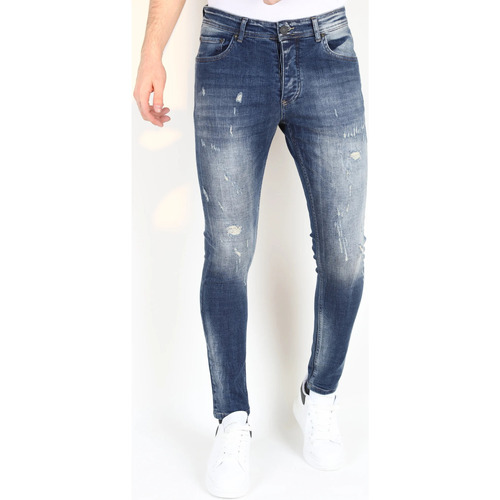 textil Herre Smalle jeans Mario Morato 148660239 Blå