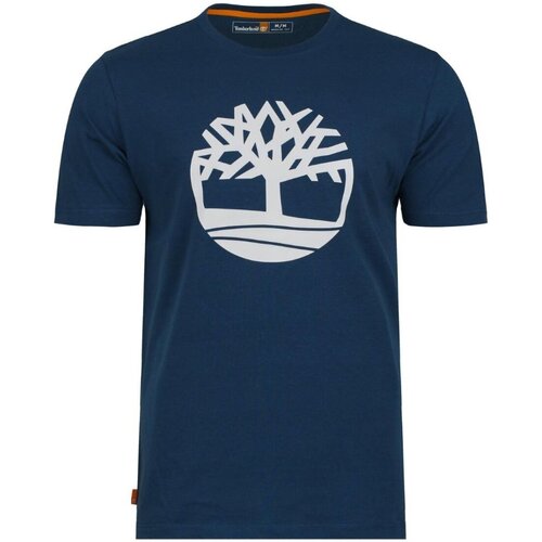 textil Herre T-shirts m. korte ærmer Timberland TB0A2C6S Blå