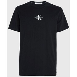 textil Herre T-shirts m. korte ærmer Calvin Klein Jeans J30J323483 Sort