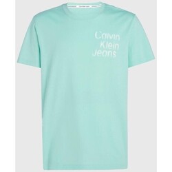 textil Herre T-shirts m. korte ærmer Calvin Klein Jeans J30J325189CCP Blå
