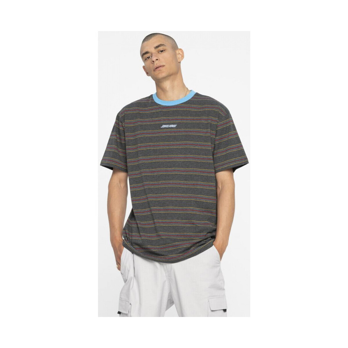 textil Herre T-shirts & poloer Santa Cruz Classic strip stripe t-shirt Sort