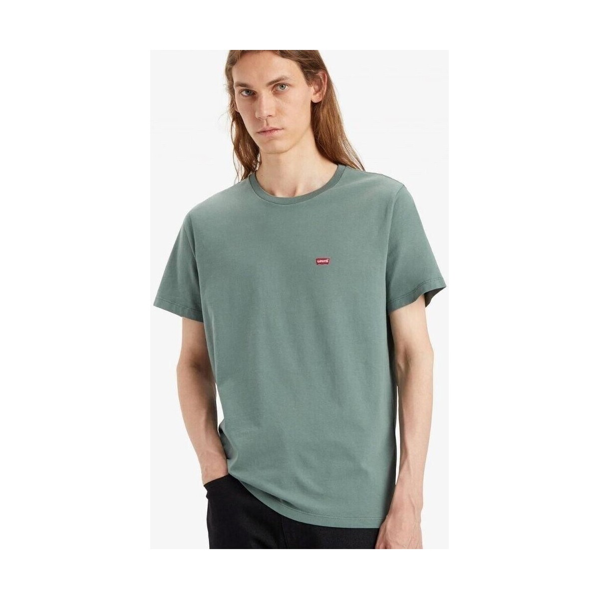 textil Herre T-shirts m. korte ærmer Levi's 56605 0202 ORIGINAL Grøn