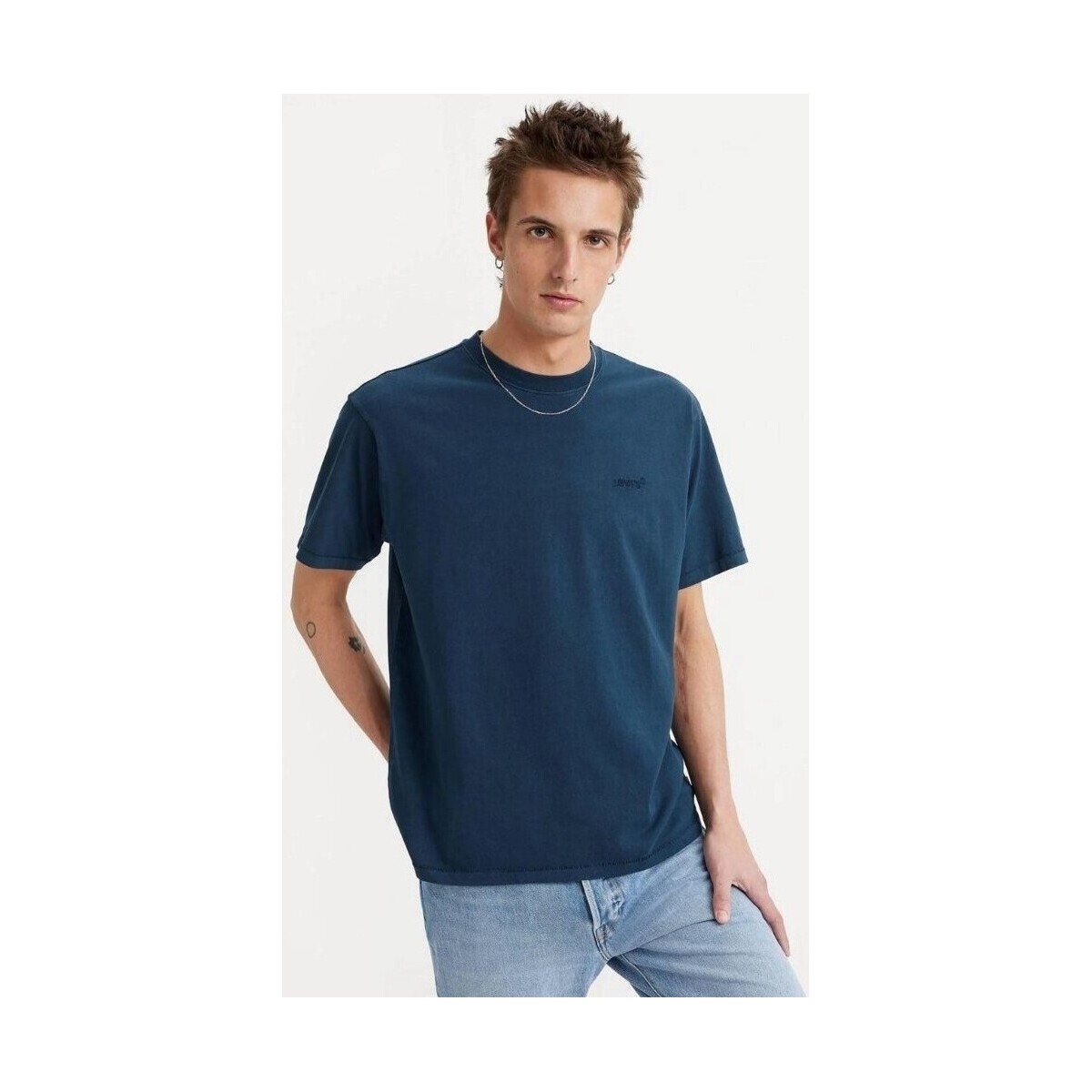 textil Herre T-shirts m. korte ærmer Levi's A0637 0058 RED TAB VINTAGE Blå