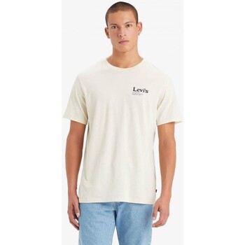 textil Herre T-shirts m. korte ærmer Levi's 22491 1493 GRAPHIC CREWNECK TEE Beige