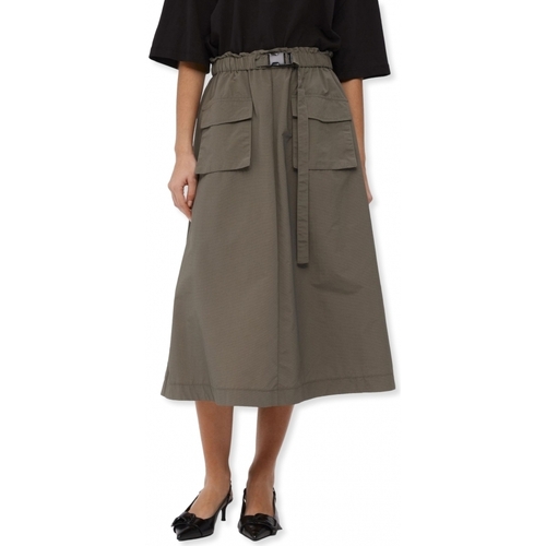 textil Dame Nederdele Object Skirt Beccy Long - Raven Grøn
