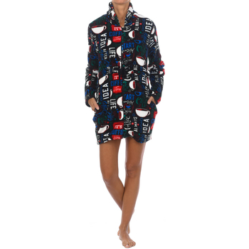 textil Dame Pyjamas / Natskjorte Kisses&Love 41805-UNICO Sort