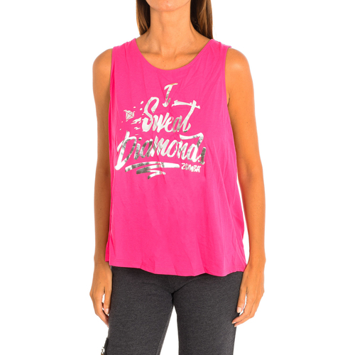 textil Dame T-shirts & poloer Zumba Z1T01437-ROSA Pink