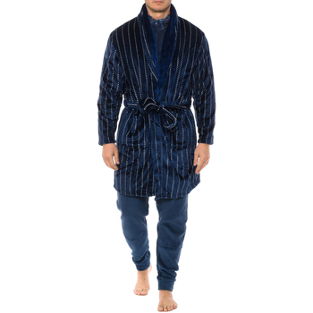 textil Herre Pyjamas / Natskjorte Kisses&Love 42104-UNICO Blå