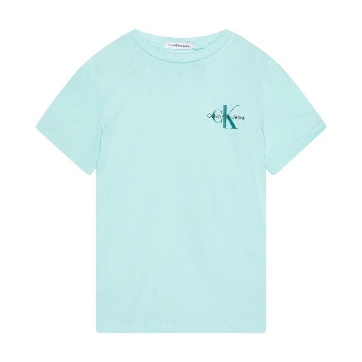 textil Dreng T-shirts m. korte ærmer Calvin Klein Jeans  Blå
