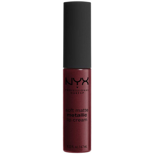 skoenhed Dame Læbestift Nyx Professional Make Up Soft Matte Metallic Cream Lipstick - Budapest Brun