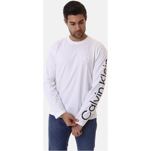 textil Herre Langærmede T-shirts Calvin Klein Jeans K10K112770 Hvid