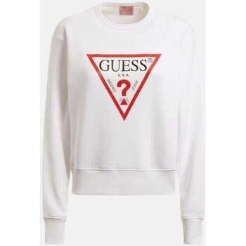 textil Dame Sweatshirts Guess W2YQ16KBA10 Hvid