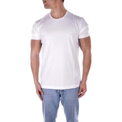 textil Herre T-shirts m. korte ærmer Fay NPMB3481300UCXB Hvid