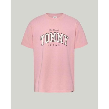 textil Herre T-shirts m. korte ærmer Tommy Hilfiger DM0DM18287 Pink
