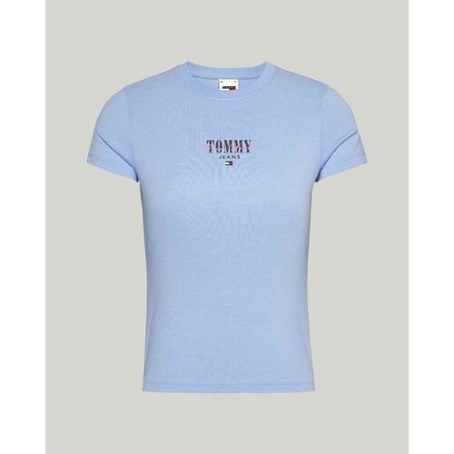 textil Dame T-shirts & poloer Tommy Hilfiger DW0DW17839C3S Blå