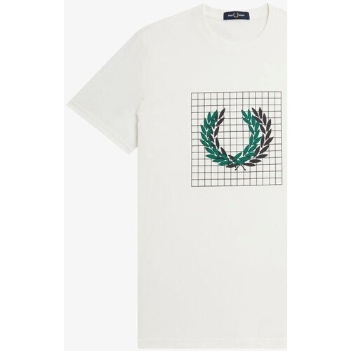 textil Herre T-shirts m. korte ærmer Fred Perry M6549 Hvid