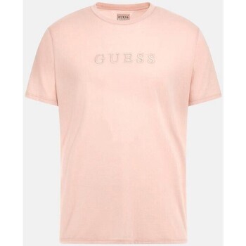 textil Herre T-shirts m. korte ærmer Guess M2BP47 K7HD0 Pink
