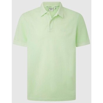 textil Herre T-shirts m. korte ærmer Pepe jeans PM542099 NEW OLIVER GD Grøn