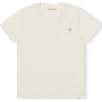 textil Herre T-shirts & poloer Revolution T-Shirt Regular 1341 WEI - Off-White Hvid