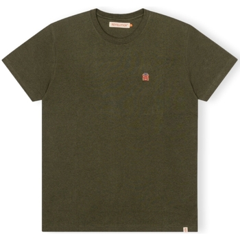 Revolution T-Shirt Regular 1340 WES - Army/Melange Grøn