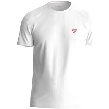textil Herre T-shirts m. korte ærmer Guess M2YI24 J1314 Hvid