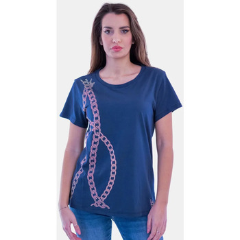 textil Dame T-shirts & poloer Liu Jo TA4197-J6040 Mørkeblå