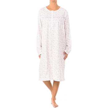 textil Dame Pyjamas / Natskjorte Marie Claire 90856-MALVA Hvid