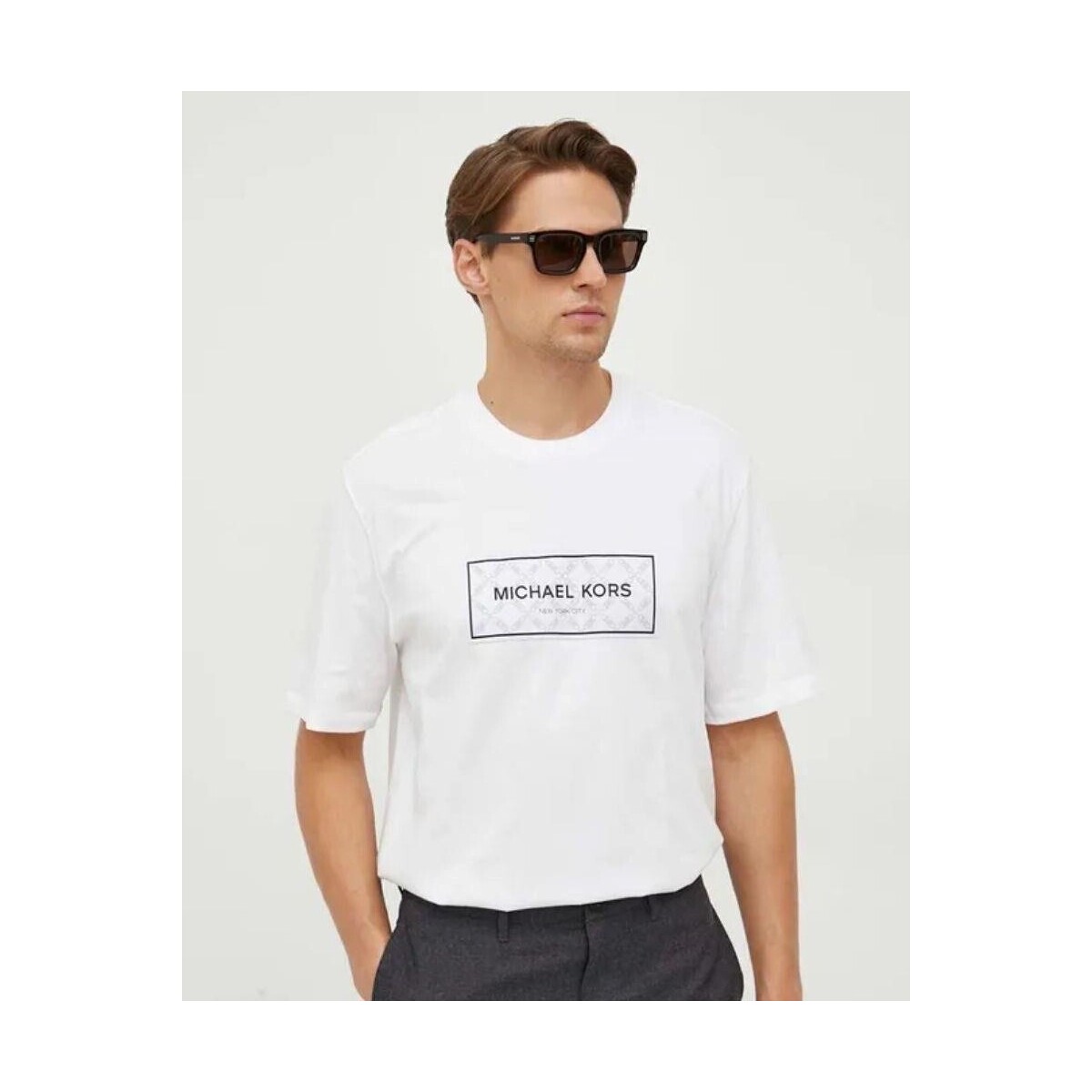 textil Herre T-shirts m. korte ærmer MICHAEL Michael Kors CH351RG1V2 Hvid