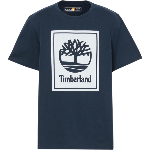 textil Herre T-shirts m. korte ærmer Timberland 227465 Blå