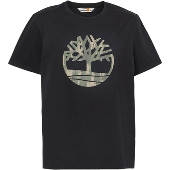textil Herre T-shirts m. korte ærmer Timberland 227656 Sort