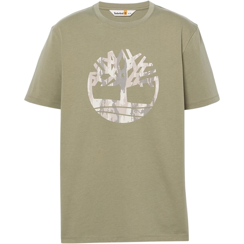 textil Herre T-shirts m. korte ærmer Timberland 227631 Grøn