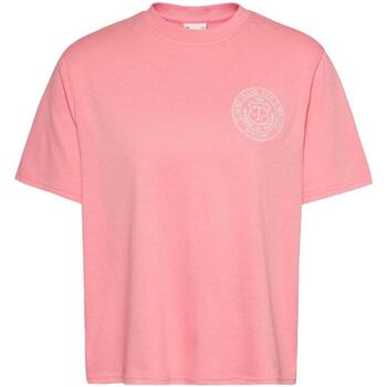 textil Dame T-shirts m. korte ærmer Tommy Hilfiger  Pink